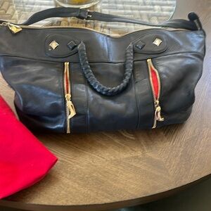 Christian Louboutin black Leather Tote bag
